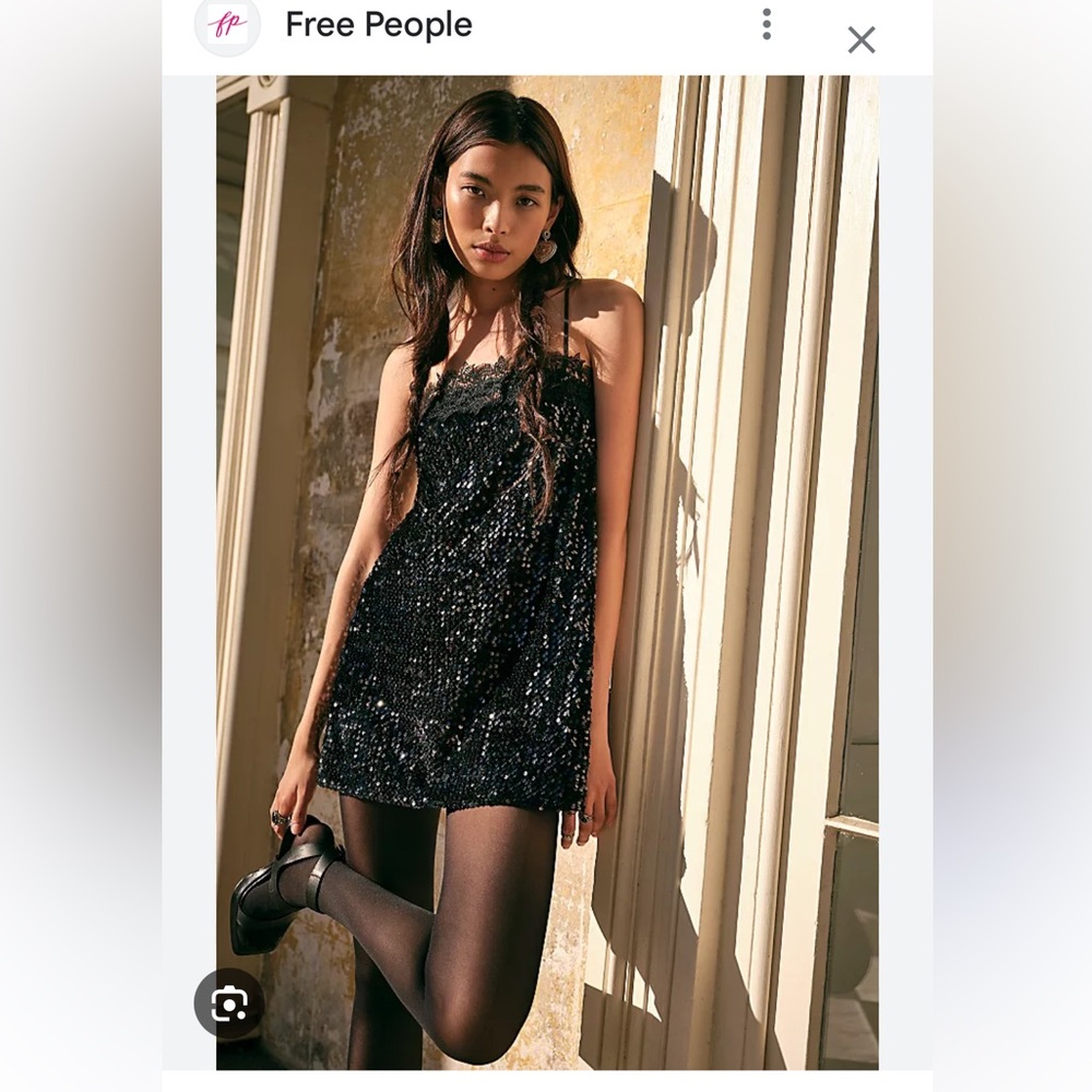Free People That Girl Sequin Slip
·worn once